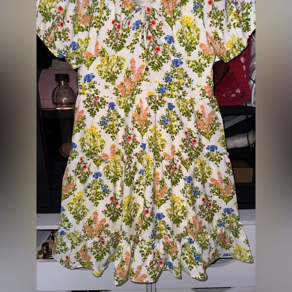 Laundry by Shelli Segal Floral Puff Sleeve Dress - Picture 3 of 9